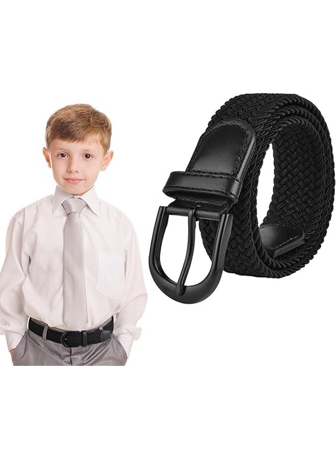 Kids Elastic Belt, Stretch Braided Belt Belt for Boys and Girls, No Hole Adjustable Braided Stretch Vintage Belt for Casual School Uniform Jeans - Image 1